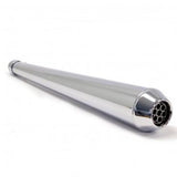 UNIVERSAL 26" CHROME REVERSE CONE MEGAPHONE MOTORBIKE EXHAUST SILENCER CUSTOM