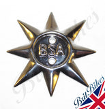 BSA EARLY C15 B40 & A50 A65 TIMING SIDE ENGINE COVER SILVER STAR BADGE - 68-0321