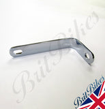 CHROME 'L' SHAPED EXHAUST PIPE BRACKET FOR TRIUMPH T100 T120 T140 - 70-6857
