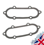 PAIR ROCKER TAPPET INSPECTION COVER GASKET TRIUMPH T140 TR7 MADE IN UK 71-3673