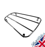 CHROME PLATED LUGGAGE TANK RACK 2 BAR FOR TRIUMPH TWIN 6T T100 T120 (1956-68) 82