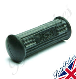 Footrest Rubber with BSA logo, as fitted to BSA A7, A10, A50, A65, B25, B44, C15, B50, C25 models etc.