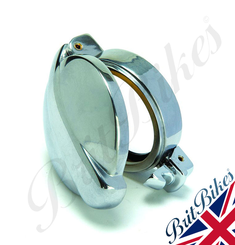 HTTMT Vintage Smooth Oil Tank Filler Cap - Compatible With BSA, Triumph, Norton, Ariel Motorcycles