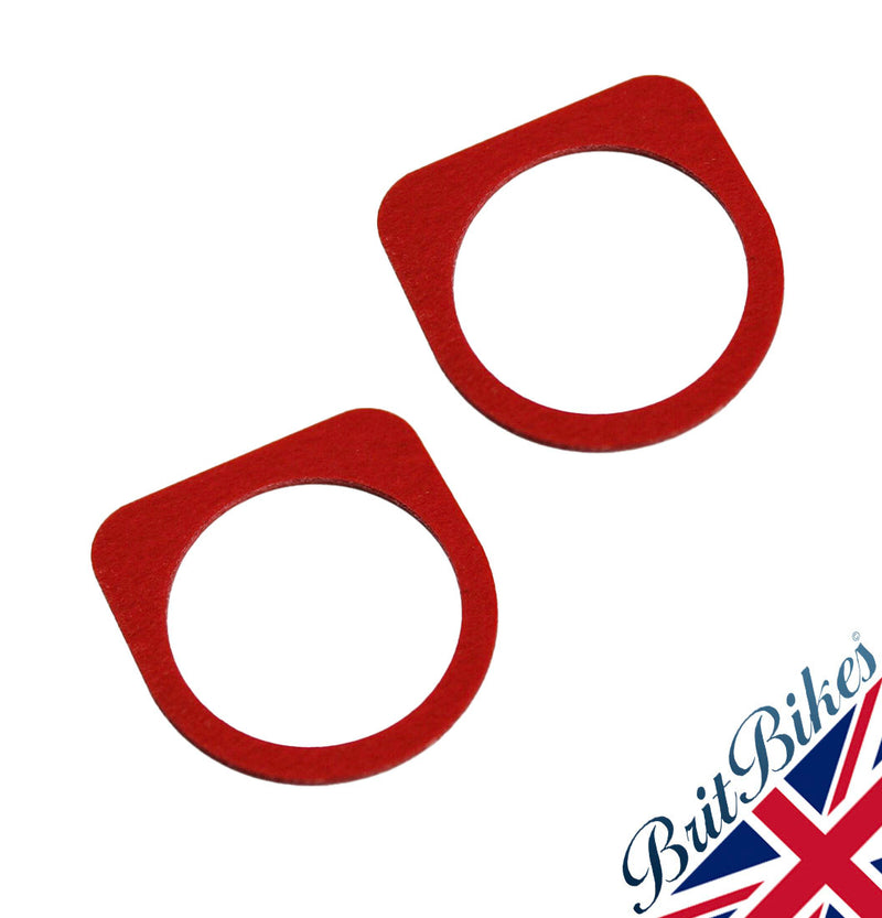 PAIR OF GENUINE LUCAS CLIP ON MAGNETO PICK UP GASKET K2F - LU458346
