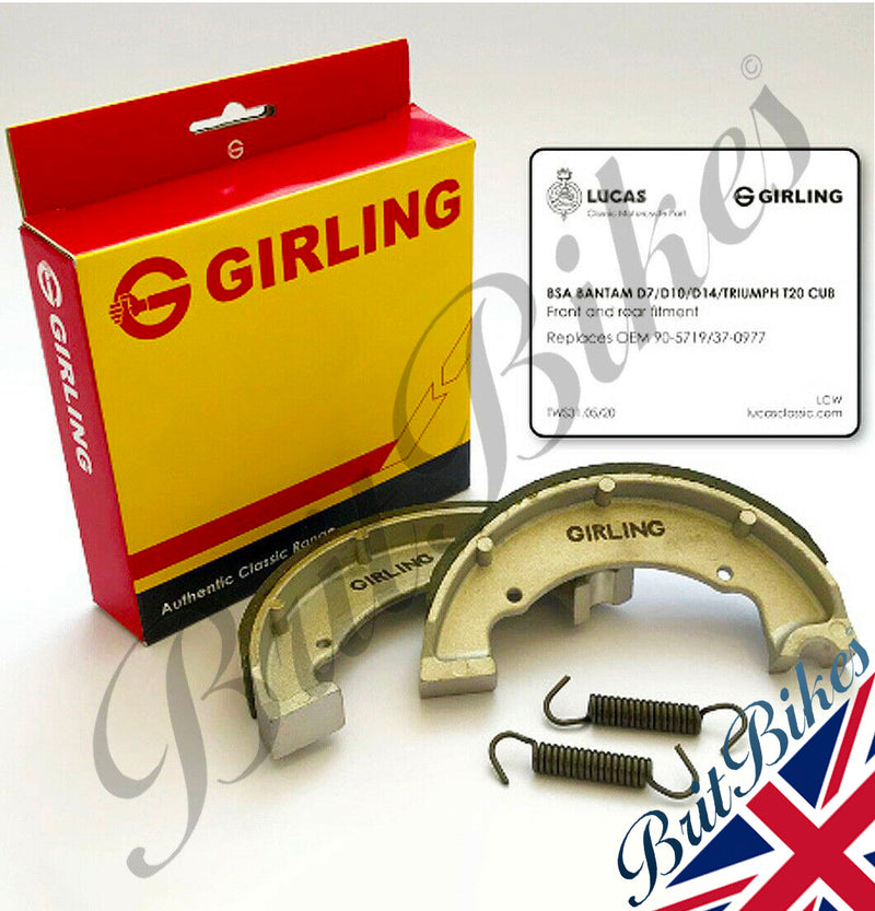BSA FERODO 7" BRAKE SHOES A7 A65 B31 B33 B25 B40 C25 42-5876 65-5901 37 BSA FERODO 7" BRAKE SHOES A7 A65 B31 B33 B25 B40 C25 42-5876 65-5901 37