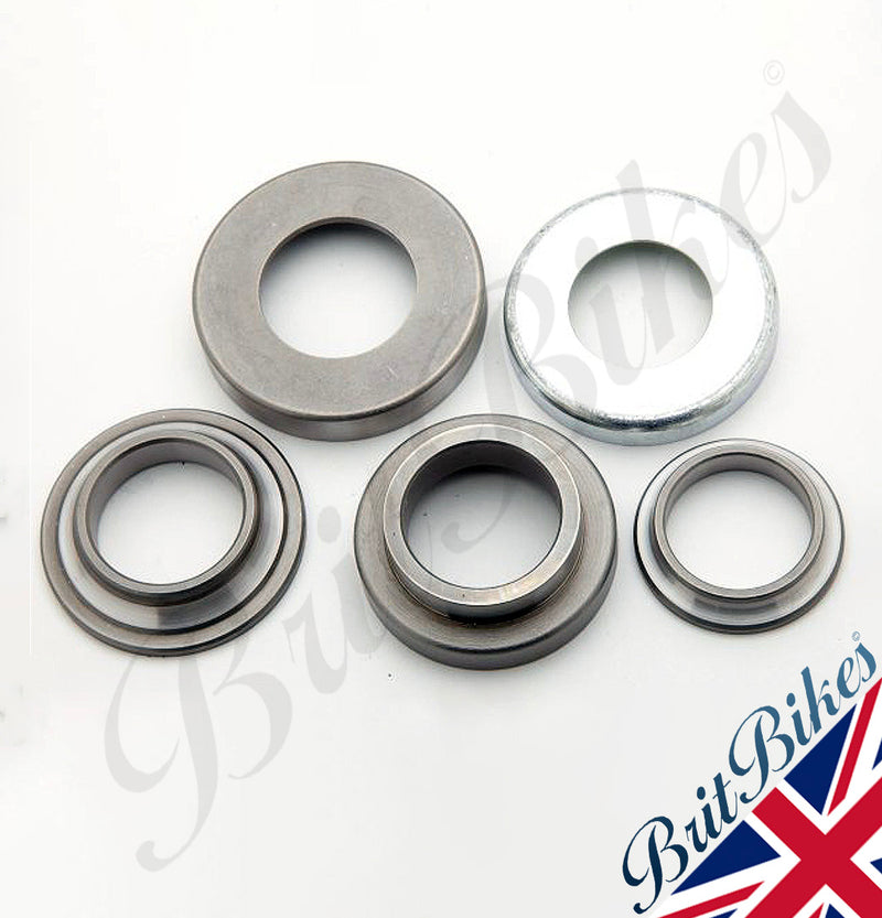 Triumph Steering Bearing Set Rigid Pre Unit. (Cups and Cones).