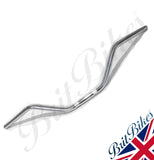POLISHED STAINLESS STEEL 7/8" HANDLEBARS TRIUMPH T120 TR6 (1966-70) USA 97-1870