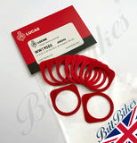 PACK OF 10 GENUINE LUCAS CLIP ON MAGNETO PICK UP GASKETS - LU458346