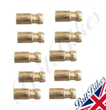 DURITE CRIMP ON BRASS BULLET CONNECTOR FOR 2MM CABLE (QTY 10) - WIRING HARNESS