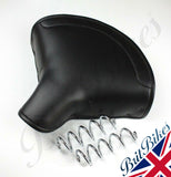 Large Lycette type saddle for heavyweight motorcycles.