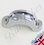 CHROME HANDLEBAR BACK CLAMP FOR DOHERTY TYPE 217 LEVER 1" TRIUMPH DIP SWITCH
