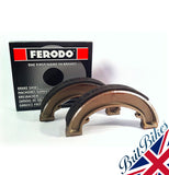 FERODO BRAKE SHOES FOR BSA C15 B40 - 40-5525, FSB918