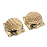 MOTONE FINNED CARB TOPS BRASS - TRIUMPH BONNEVILLE T100 SE SCRAMBLER THRUXTON