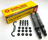 PAIR GENUINE GIRLING OEM CHROME SPRING SHOCK ABSORBERS - TRIUMPH T120 TR6 UNIT