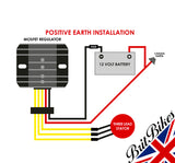 LUCAS UNIVERSAL 12V MOSFET RECTIFIER REGULATOR SINGLE OR 3 PHASE STATOR