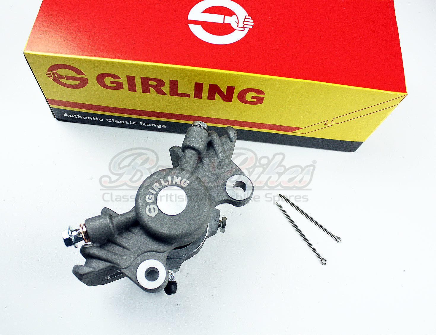 GIRLING BRAKE CALIPER, DISC & PADS SET - CP2696 FOR BSA TRIUMPH 60