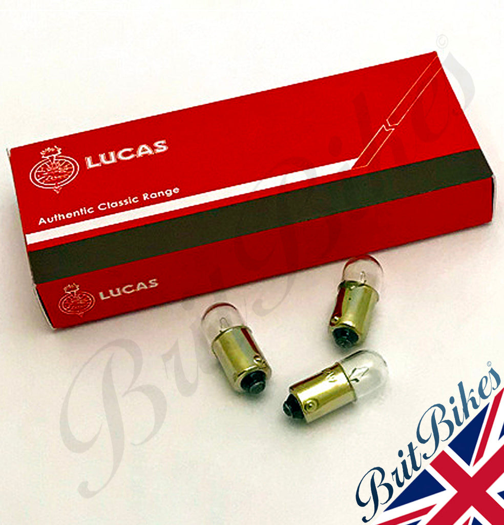 GENUINE LUCAS MOTORCYCLE INSTRUMENT BULB 6V 2W BA9S LLB287T Brit