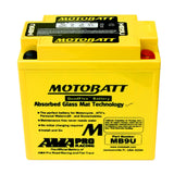 MOTOBATT MB9U QUADFLEX 12V 11Ah AGM BATTERY - TRIUMPH T150 T160 TRIDENT UPGRADE