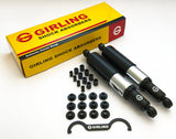 PAIR OF GENUINE GIRLING OEM SHROUDED SHOCK ABSORBERS FOR BSA A50 A65 (1962-69)