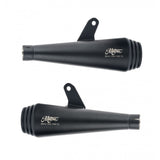 MOTONE SATURN V EXHAUST SILENCERS - TRIUMPH STREET TWIN & STREET CUP - BLACK