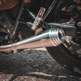 Motone Saturn V - Exhaust Silencers - Triumph Street Twin & Street Cup - Brushed