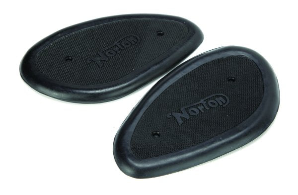 PAIR OF NORTON SINGLE & TWIN CYL PETROL FUEL TANK KNEE GRIP PAD RUBBER